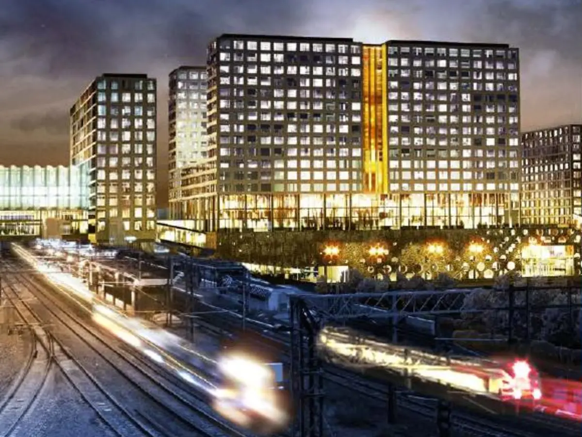 Modern Tripla mixed-use development in Helsinki