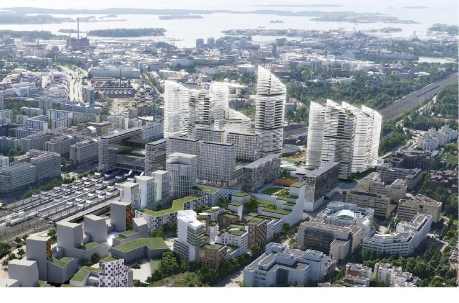 Tripla mixed-use high-rise development in Helsinki designed with Archicad